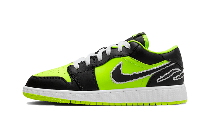 Air Jordan 1 Low SE Black Cat Volt