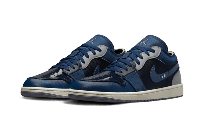Air Jordan 1 Low SE Craft Obsidian French Blue Ashen Slate White