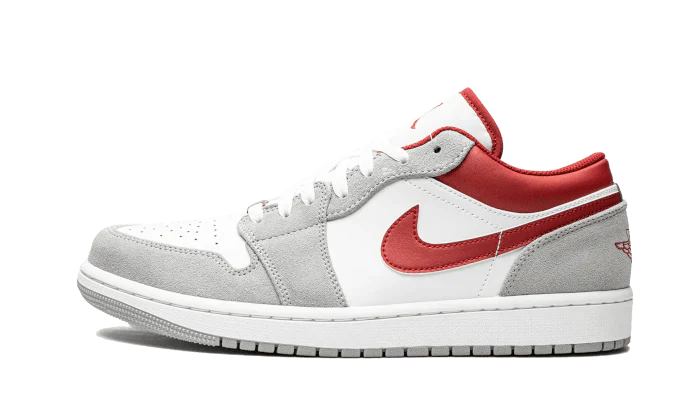 Air Jordan 1 Low SE Light Smoke Gray Gym Red