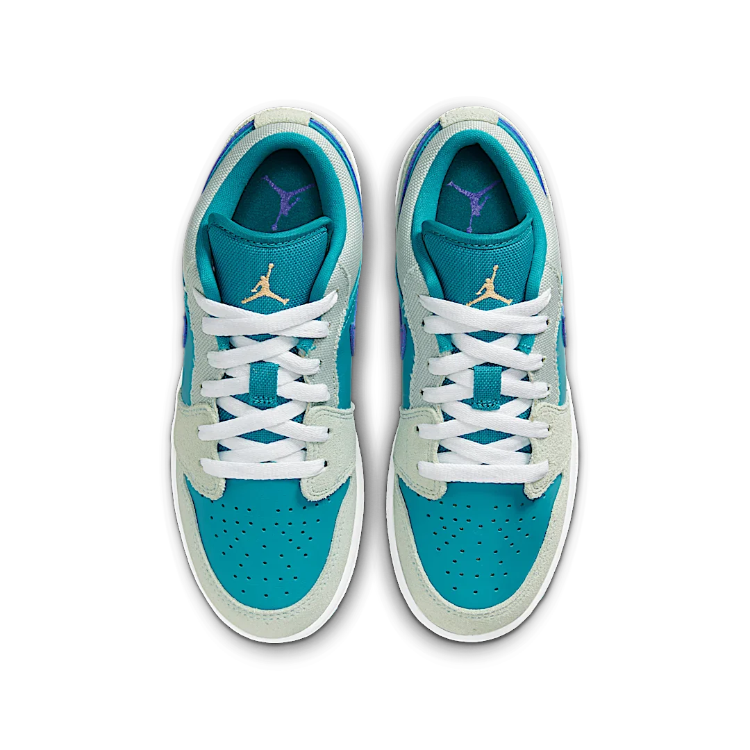 Air Jordan 1 Low SE Pistachio Frost Aquatone Psychic Purple Celestial Gold