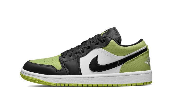 Air Jordan 1 Low Snakeskin Vivid Green