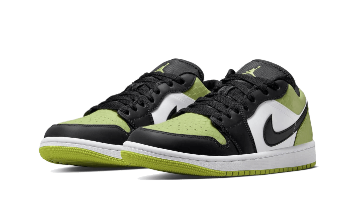 Air Jordan 1 Low Snakeskin Vivid Green
