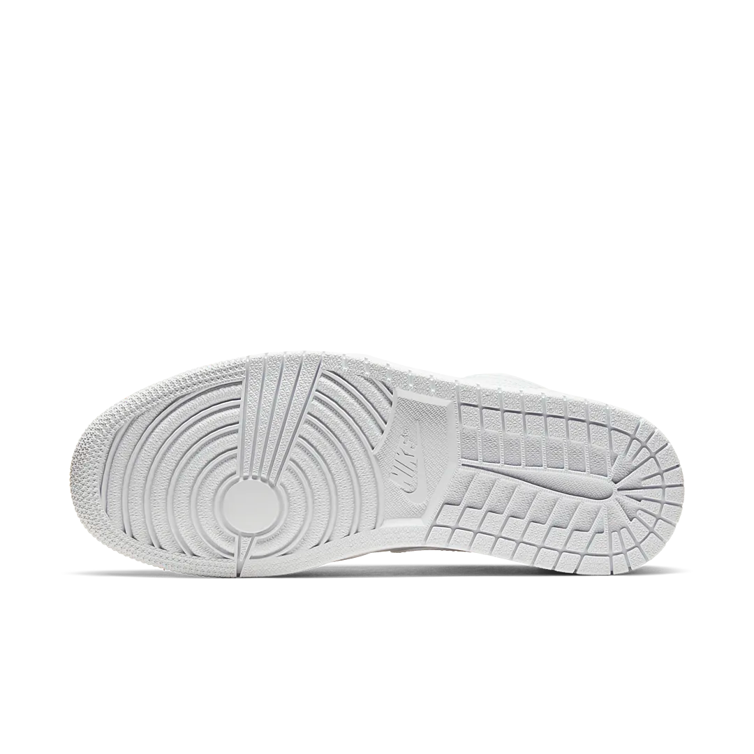 Air Jordan 1 Low Triple White Tumbled Leather