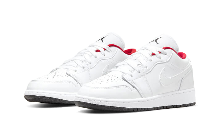 Air Jordan 1 Low White Gym Red Black