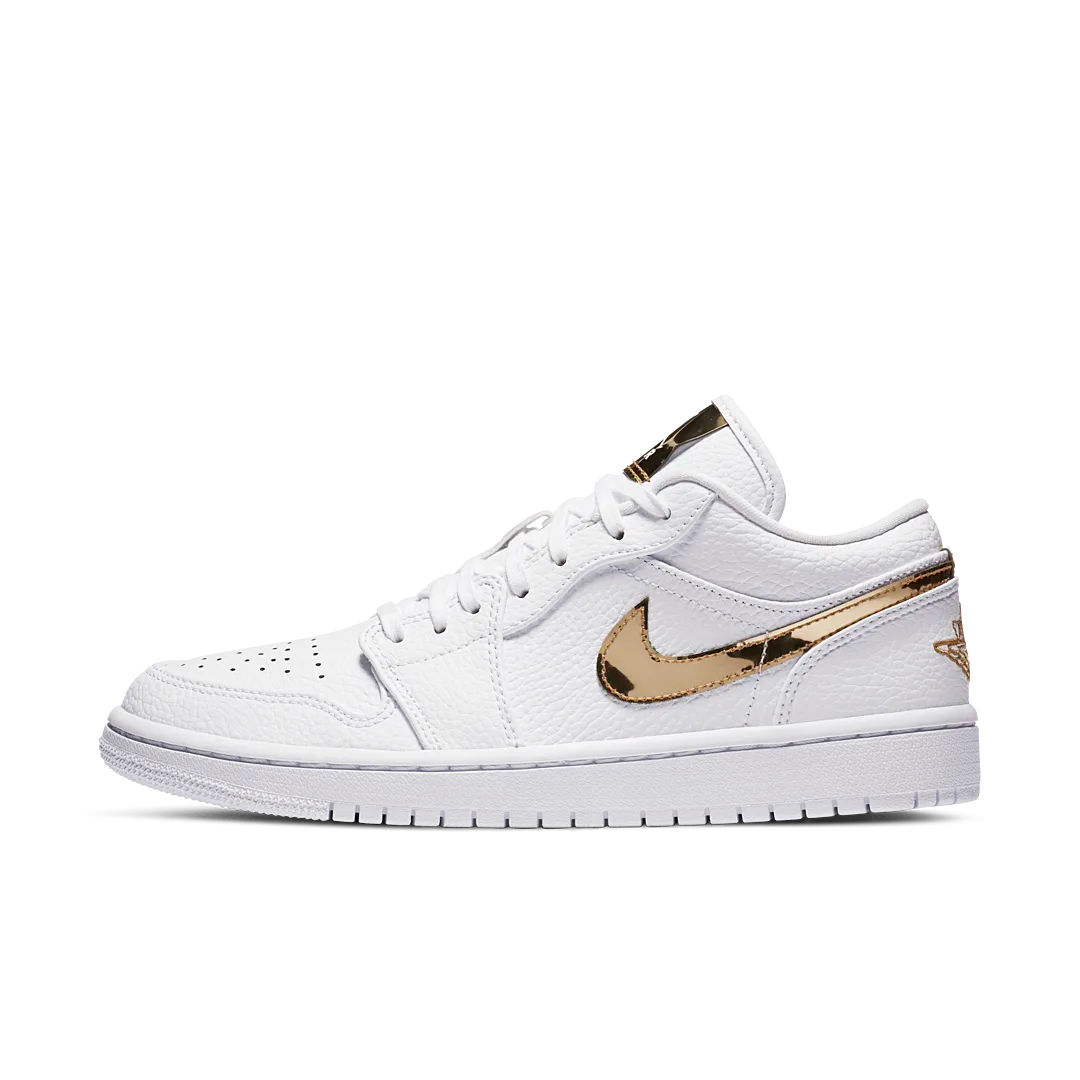 Air Jordan 1 Low White Metallic Gold