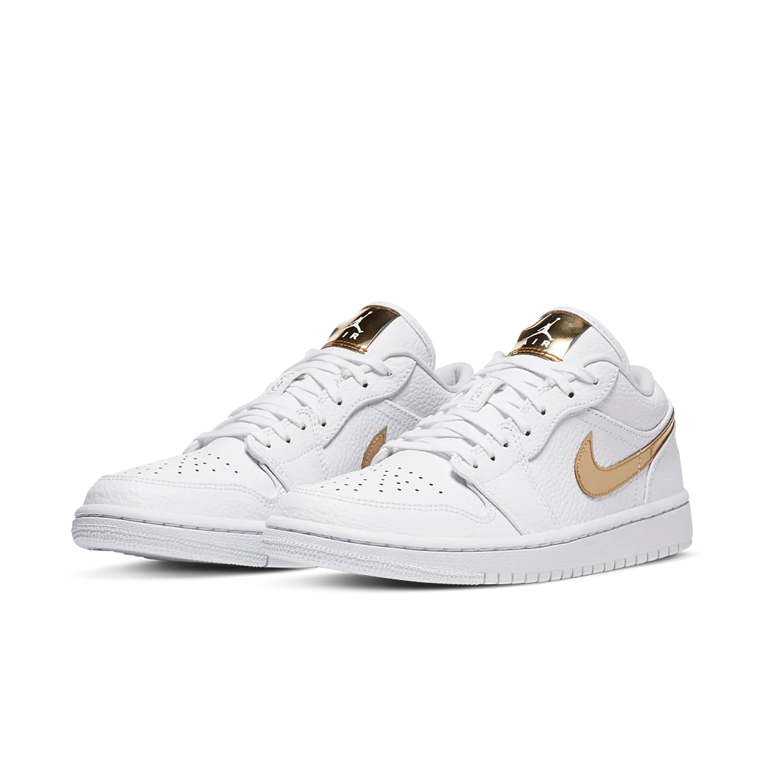 Air Jordan 1 Low White Metallic Gold