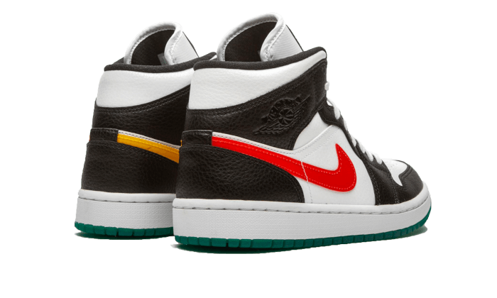 Air Jordan 1 Mid Alternate Swooshes Red Yellow