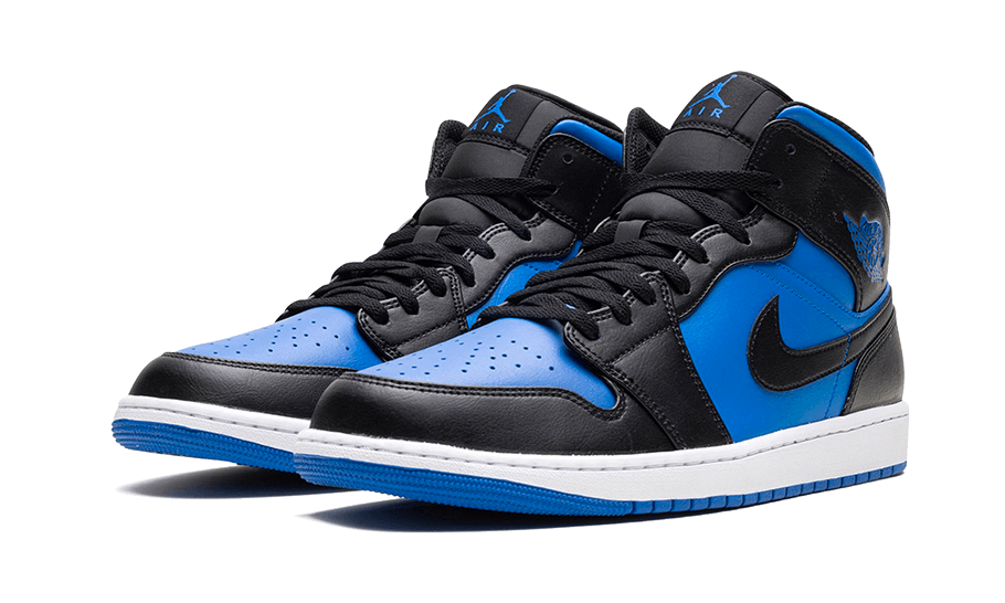 Air Jordan 1 Mid Black Royal Blue
