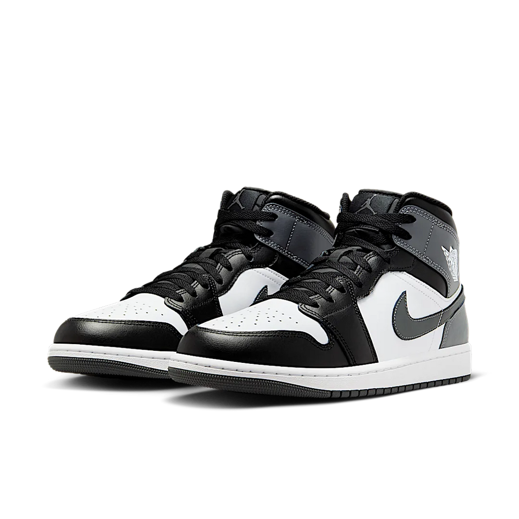 Air Jordan 1 Mid Black White Iron Grey