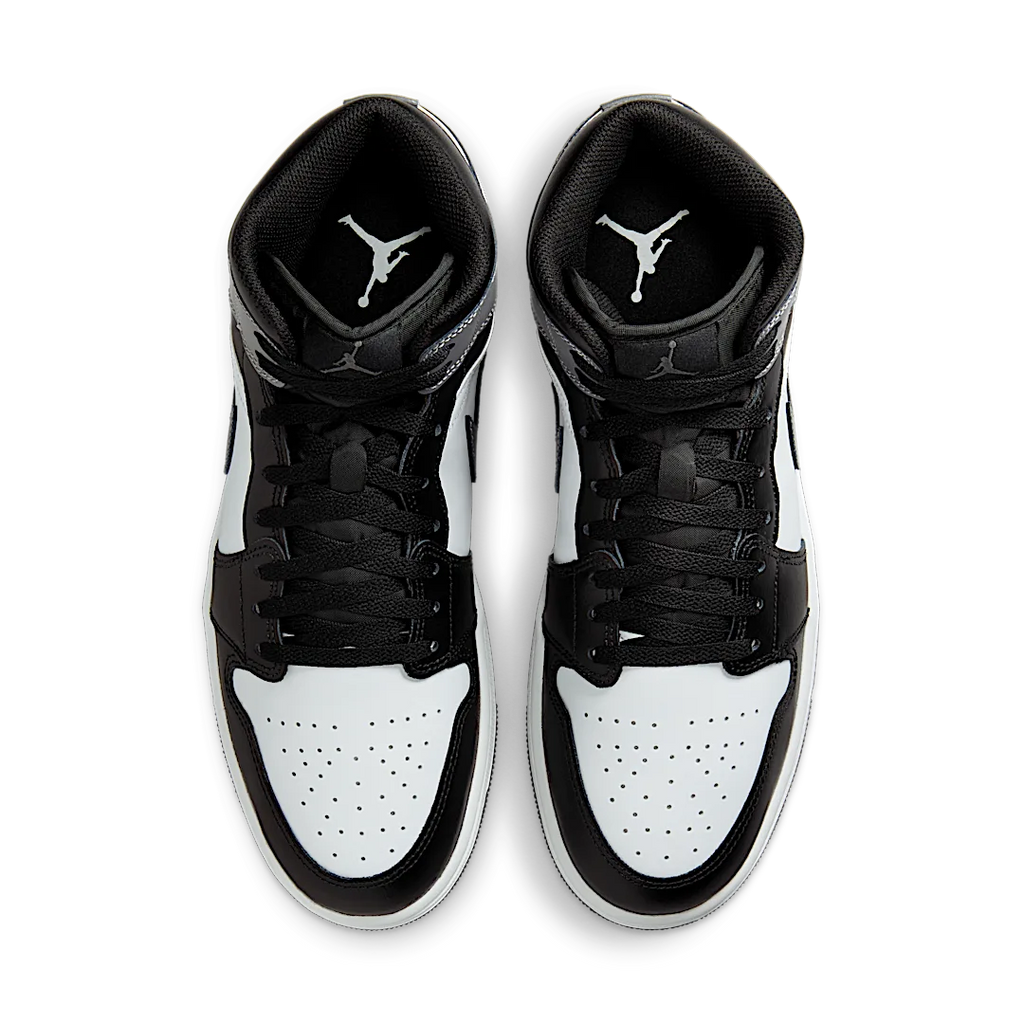 Air Jordan 1 Mid Black White Iron Grey