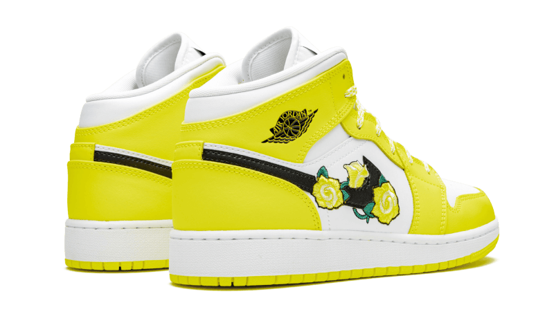 Air Jordan 1 Mid Dynamic Yellow Floral