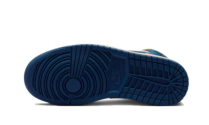 Air Jordan 1 Mid French Blue Gym Red