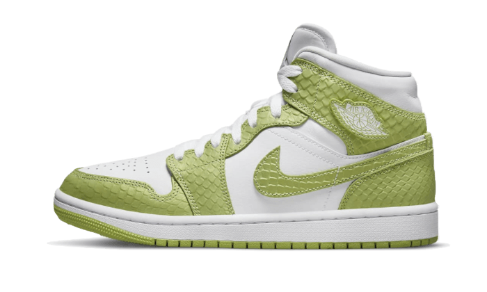 Air Jordan 1 Mid Green Python