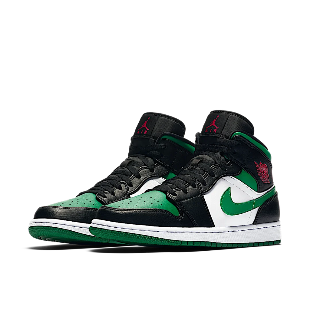 Air Jordan 1 Mid Green Toe