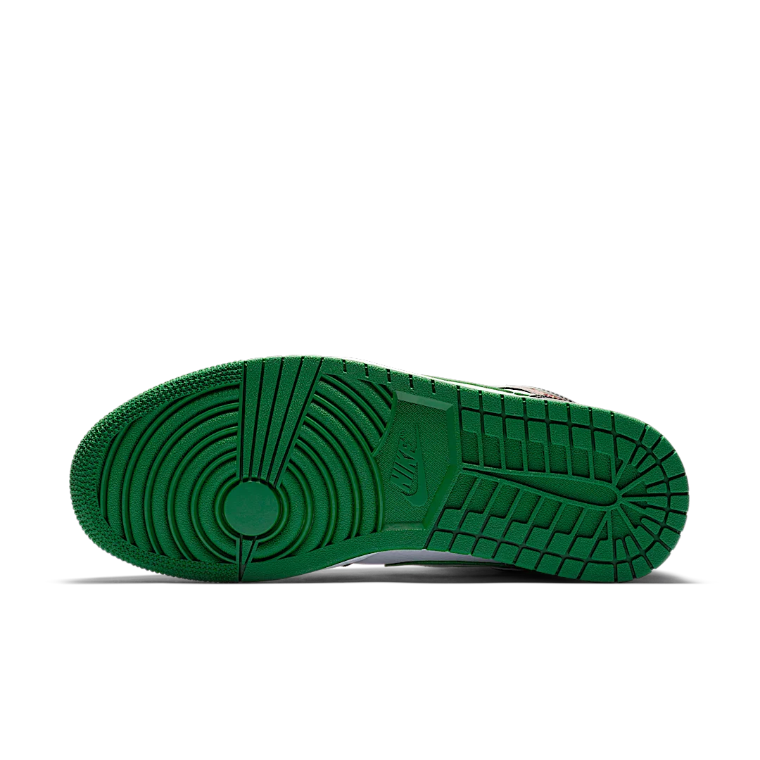 Air Jordan 1 Mid Green Toe