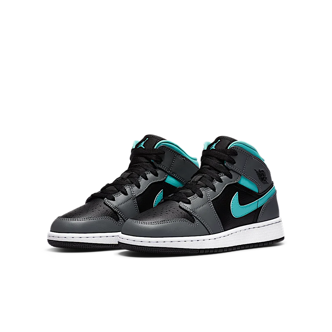 Air Jordan 1 Mid Grey Aqua