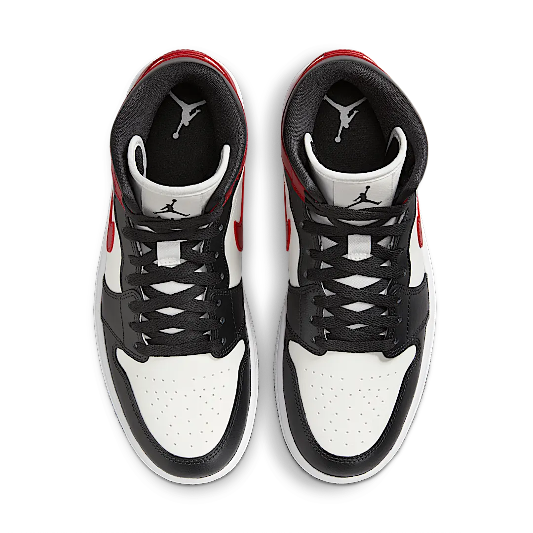 Air Jordan 1 Mid Gym Red Off Noir