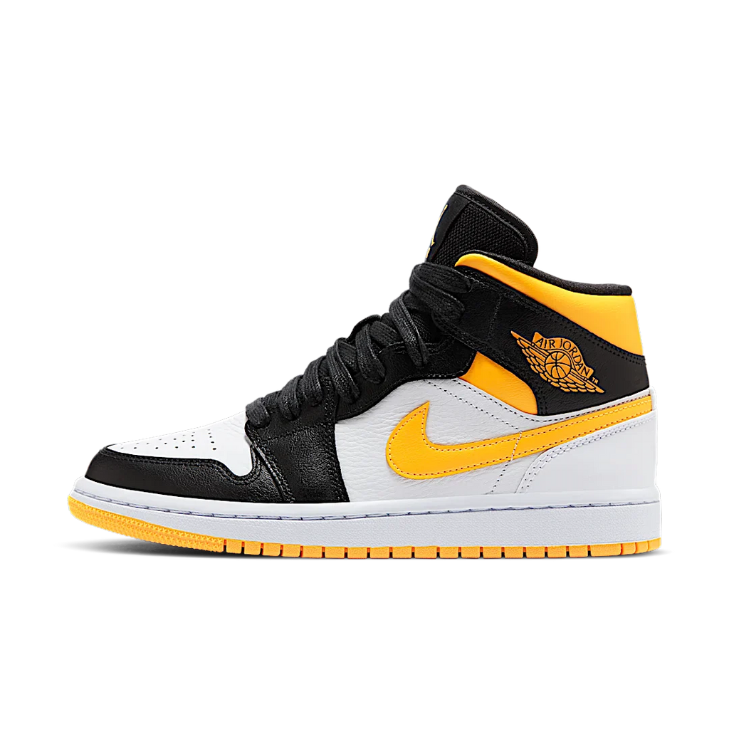 Air Jordan 1 Mid Laser Orange Black