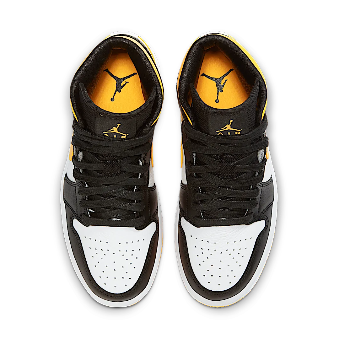 Air Jordan 1 Mid Laser Orange Black