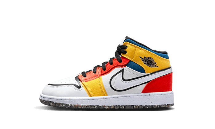 Air Jordan 1 Mid Multi-Color Canvas