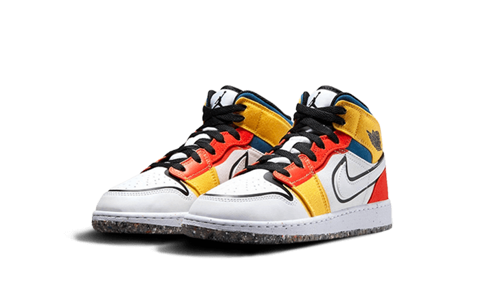 Air Jordan 1 Mid Multi-Color Canvas