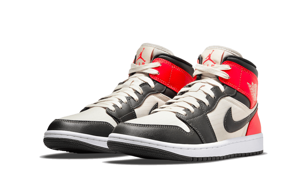 Air Jordan 1 Mid Newsprint Light Orewood Brown
