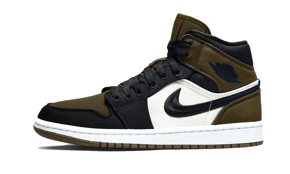 Air Jordan 1 Mid Olive Toe