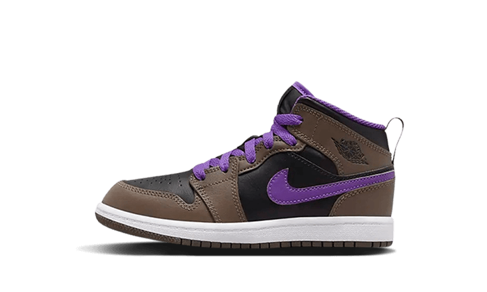 Air Jordan 1 Mid Palomino Wild Berry (PS)
