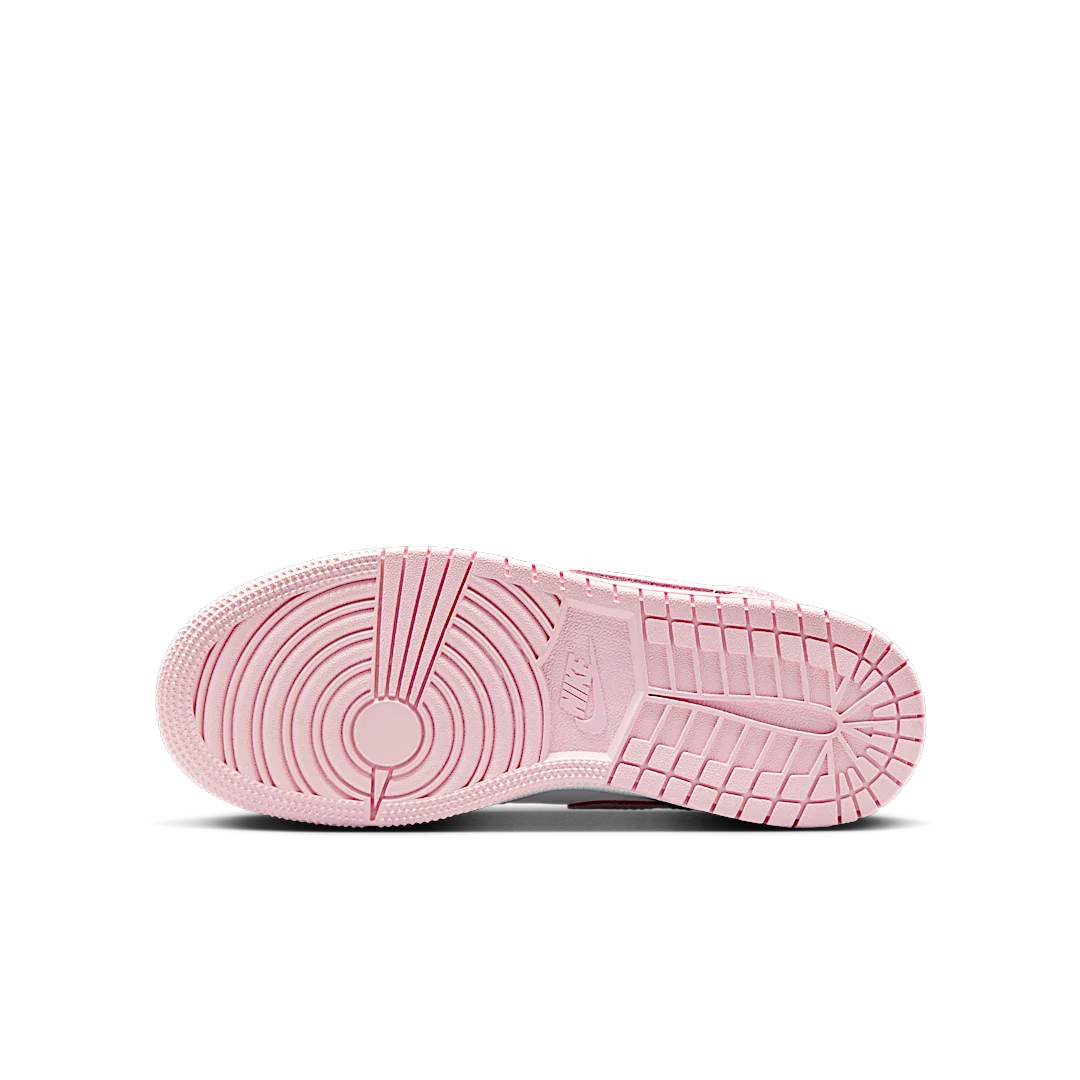 Air Jordan 1 Mid Pink Foam Fire Red
