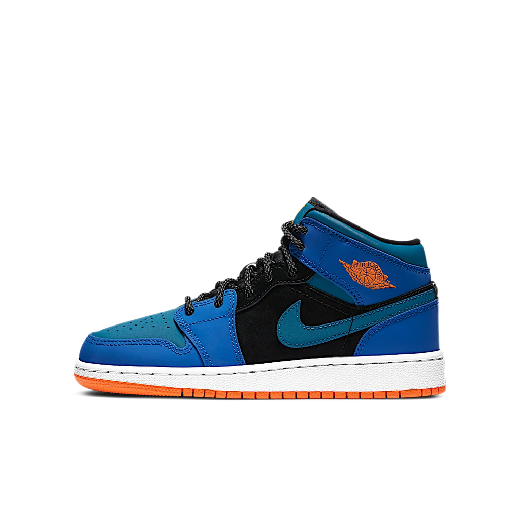 Air Jordan 1 Mid Racer Blue Green Abyss