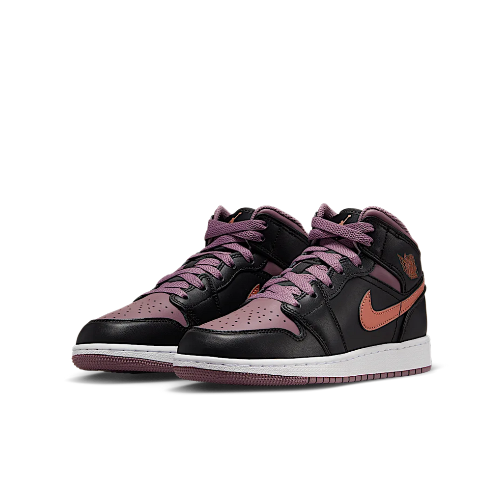Air Jordan 1 Mid SE Black Sky J Mauve White Sky J Orange