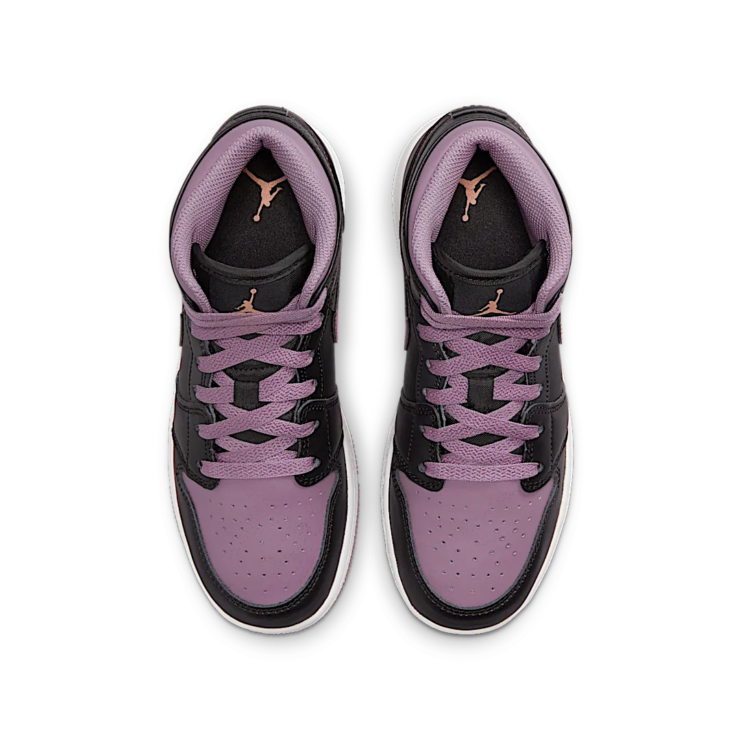 Air Jordan 1 Mid SE Black Sky J Mauve White Sky J Orange