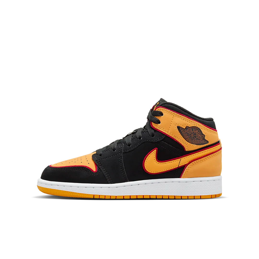 Air Jordan 1 Mid SE Black Vivid Orange