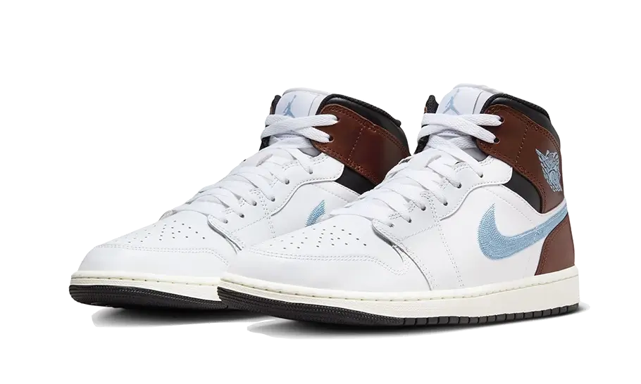 Air Jordan 1 Mid SE Brown Blue Grey