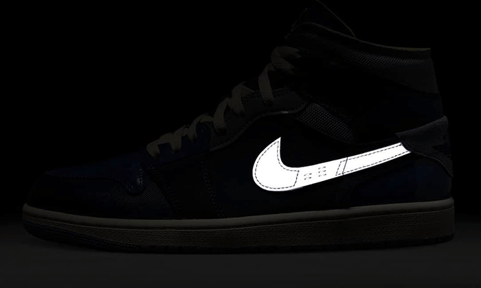 Air Jordan 1 Mid SE Craft Obsidian French Blue Ashen Slate White