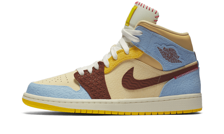 Air Jordan 1 Mid SE Fearless Maison Chateau Rouge