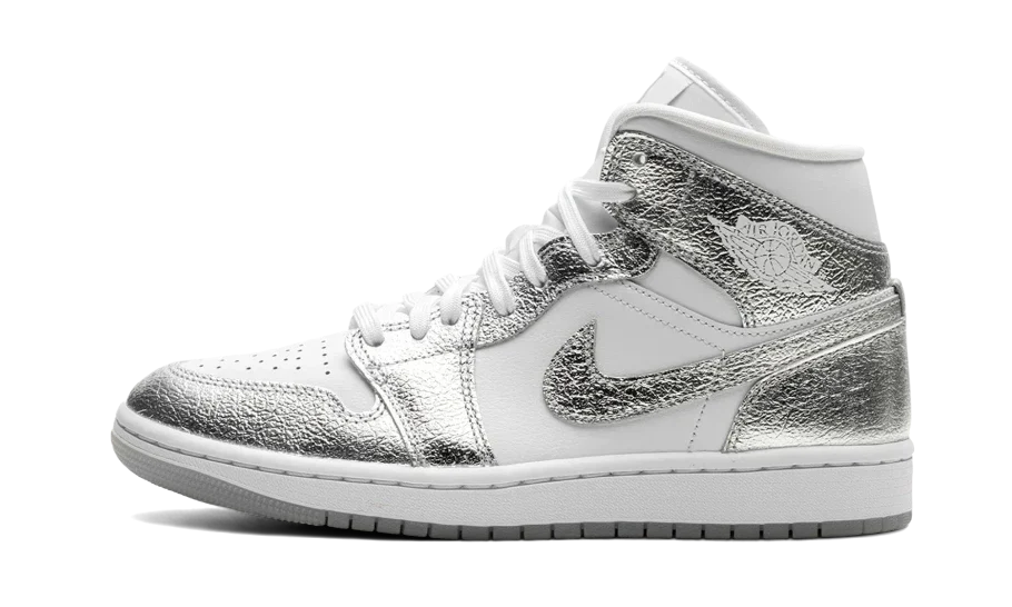 Air Jordan 1 Mid SE Metallic Silver
