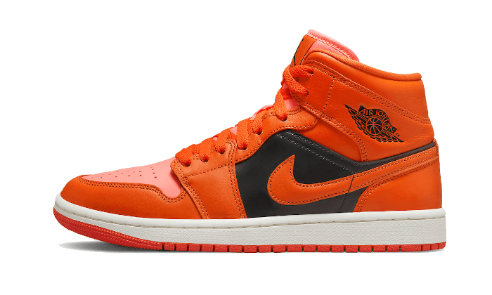 Air Jordan 1 Mid SE Rush Orange Crimson Bliss