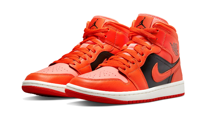 Air Jordan 1 Mid SE Rush Orange Crimson Bliss