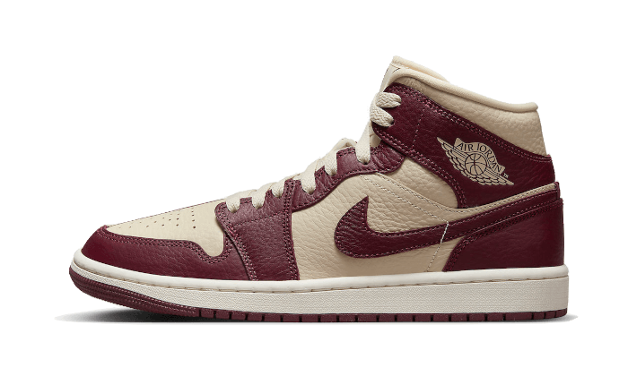 Air Jordan 1 Mid SE Split Beach Cherrywood Red