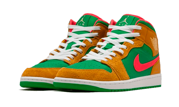 Air Jordan 1 Mid SE Wheat Watermelon