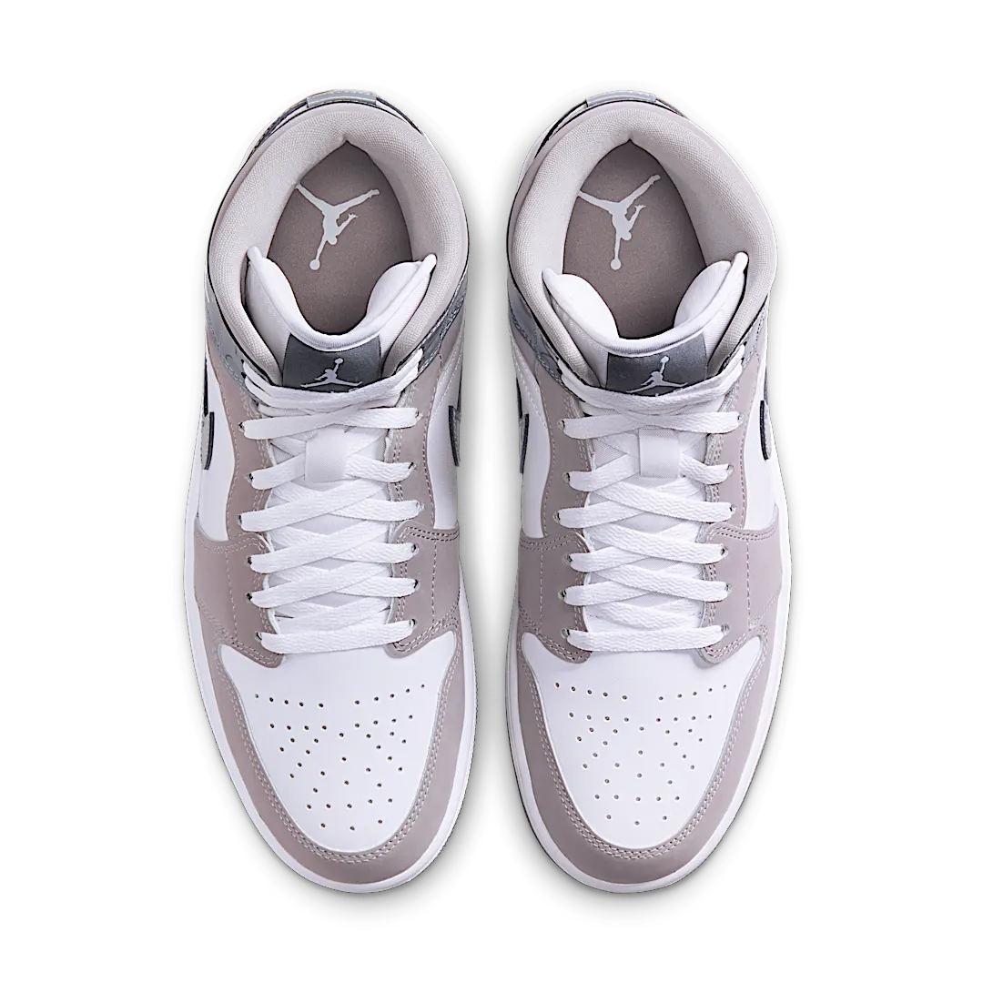 Air Jordan 1 Mid SE White Medium Grey Cool Grey