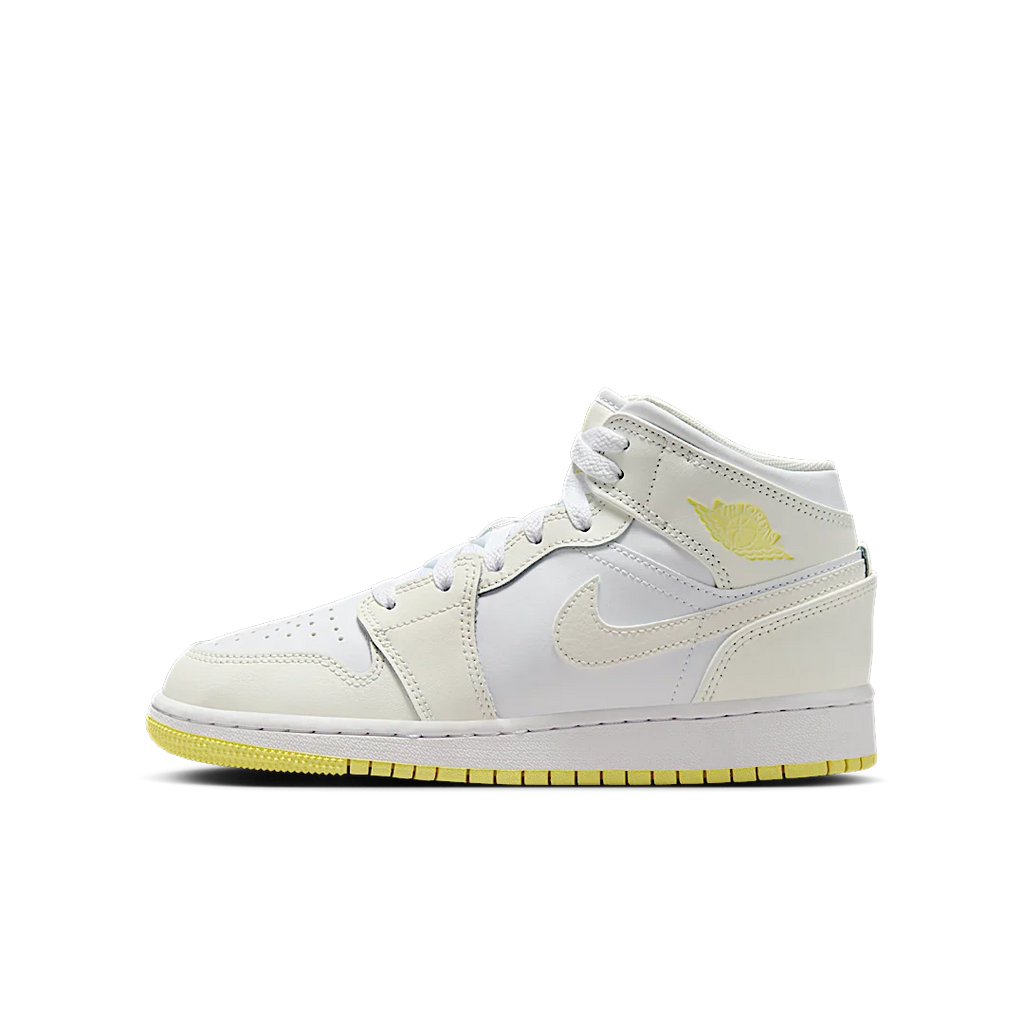 Air Jordan 1 Mid Sail Light Laser Orange