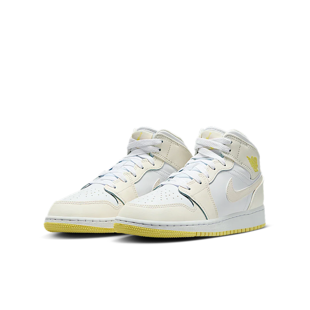 Air Jordan 1 Mid Sail Light Laser Orange