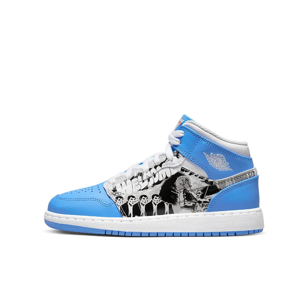 Air Jordan 1 Mid Sneaker School Game Winner