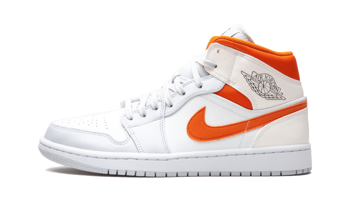 Air Jordan 1 Mid Starfish Pure Platinum