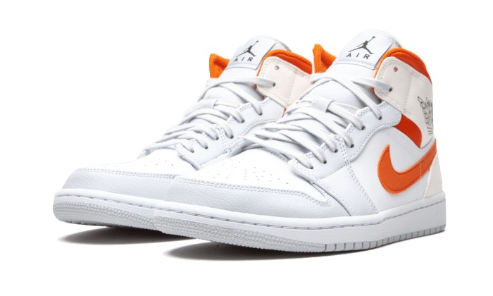 Air Jordan 1 Mid Starfish Pure Platinum