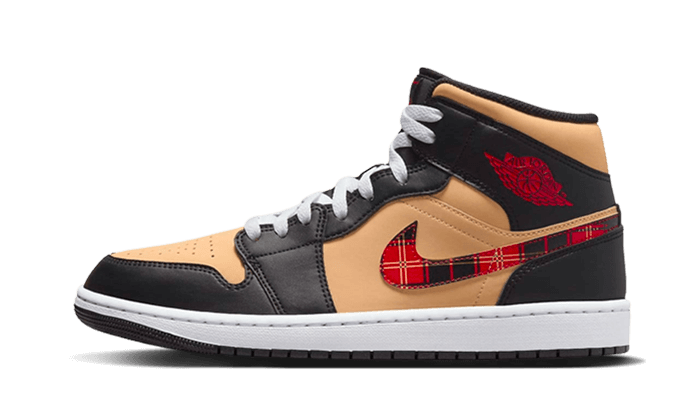 Air Jordan 1 Mid Tartan Swoosh