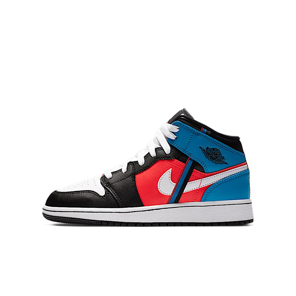 Air Jordan 1 Mid Tri Color Ribbons