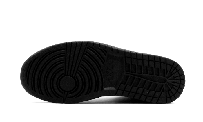 Air Jordan 1 Mid Triple Black Tumbled Leather